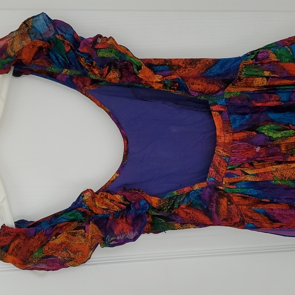 Brilliant colored summer dress M - Picture 6 of 10